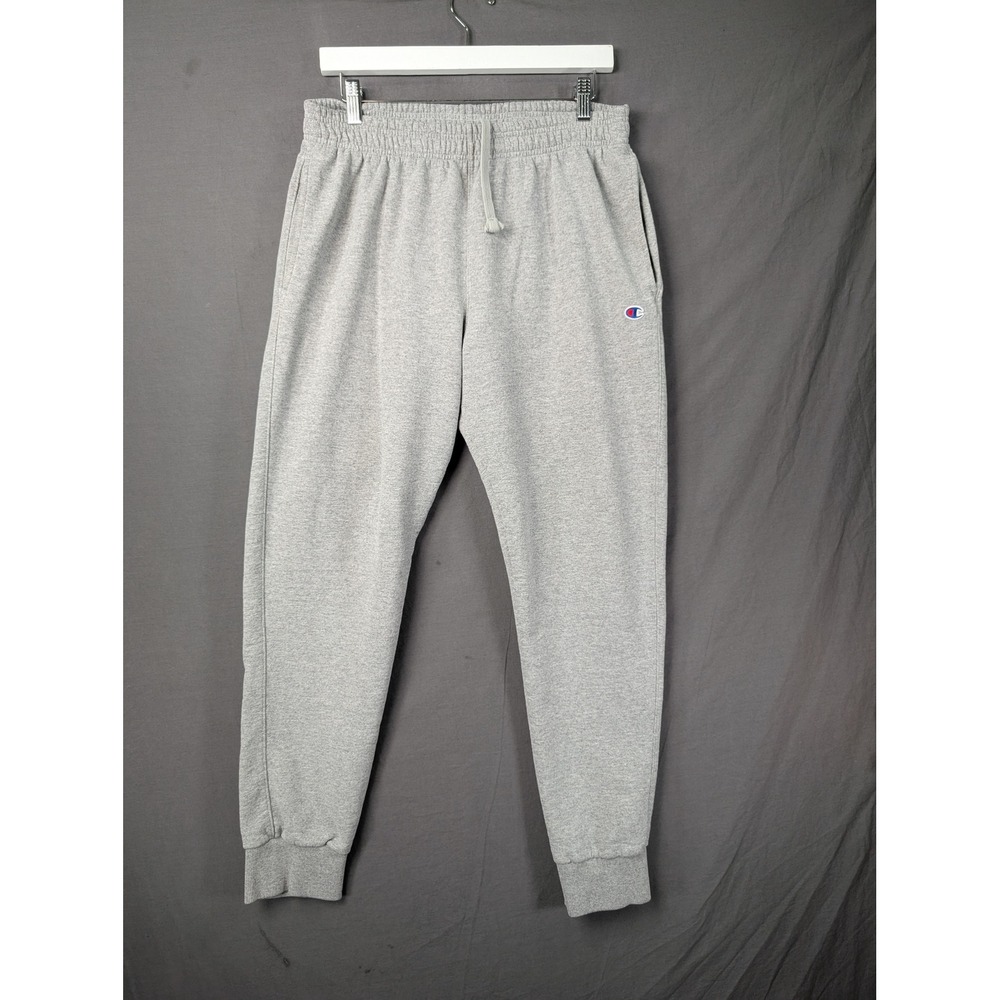 Champion Mens Gray Fleece Jogger Sweatpants Large 5786
